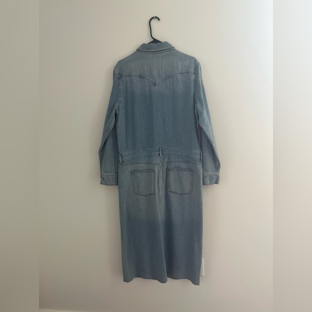 COS Denim Maxi Shirt Dress Sz. 12 - Picture 6 of 16